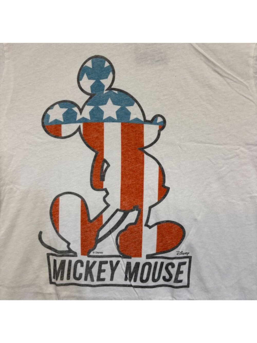 Disney Mickey Mouse American Flag white T-Shirt Size Extra Large - Picture 2 of 4